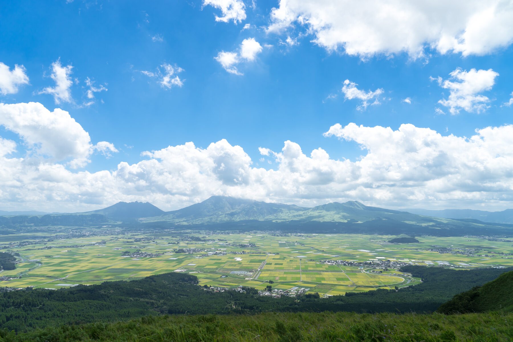 阿蘇外輪山の風景
